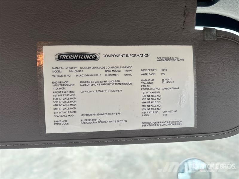 Freightliner M2 106 4x2 Van Truck Box trucks