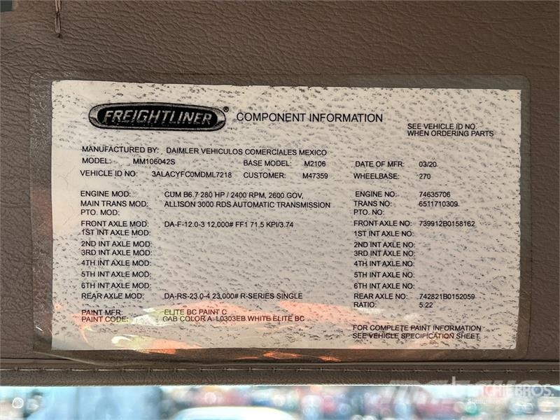 Freightliner M2 106 4x2 Van Truck Фургони