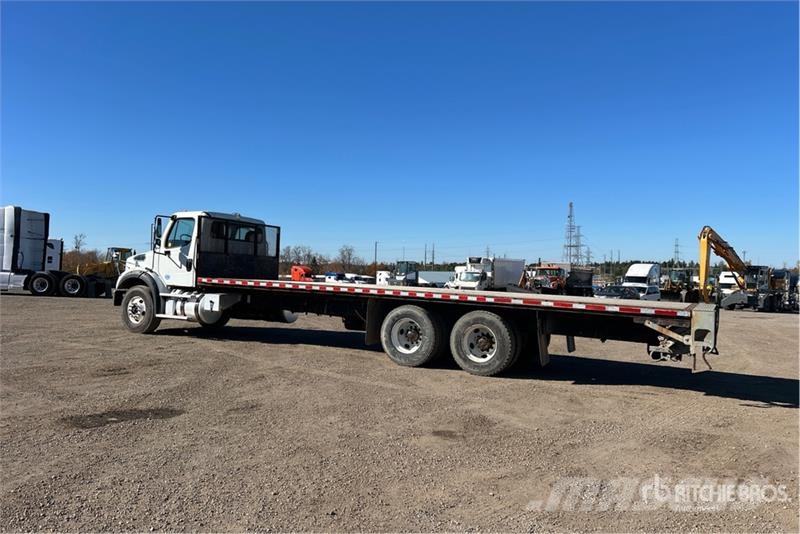 Freightliner M2 112 6x4 Flatbed Truck Pritschenwagen/Pritschenwagen mit Seitenklappe