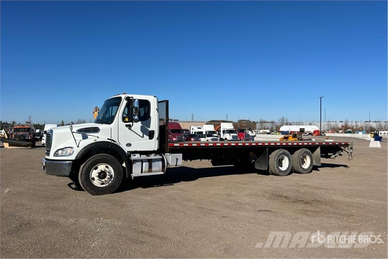 Freightliner M2 112 6x4 Flatbed Truck Pritschenwagen/Pritschenwagen mit Seitenklappe