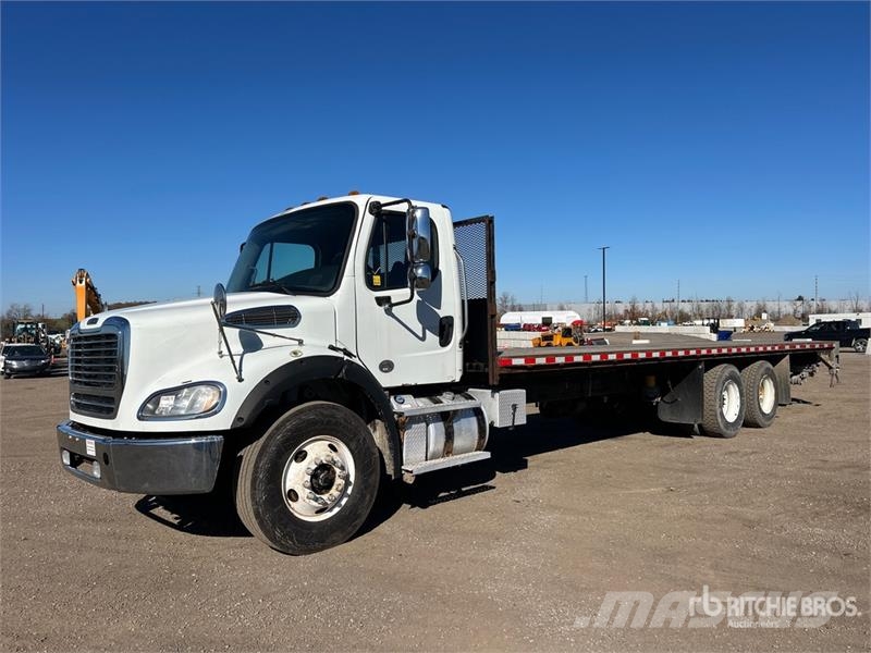 Freightliner M2 112 6x4 Flatbed Truck Pritschenwagen/Pritschenwagen mit Seitenklappe