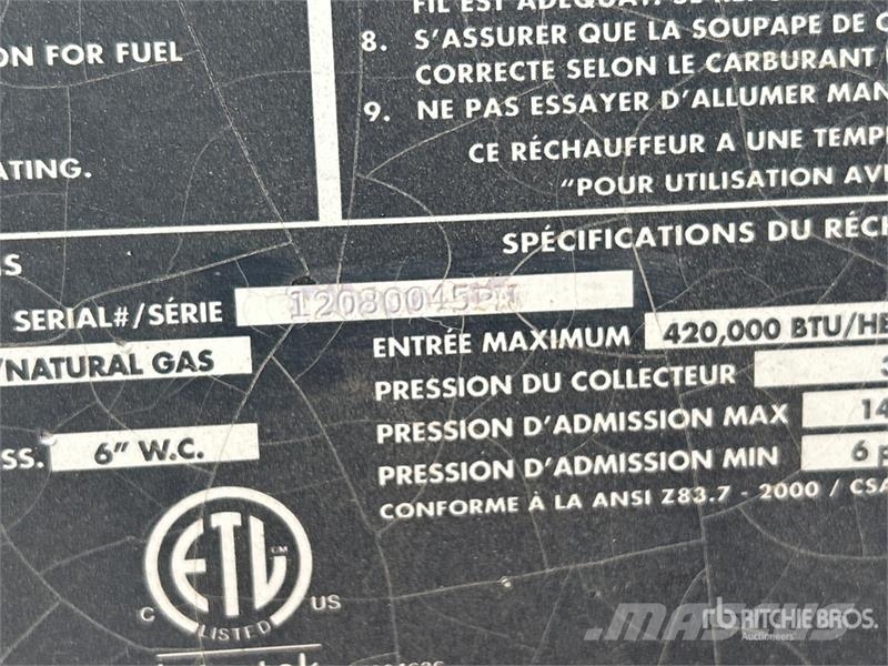 Frost Fighter IDF500 LP/NG Heating and thawing equipment