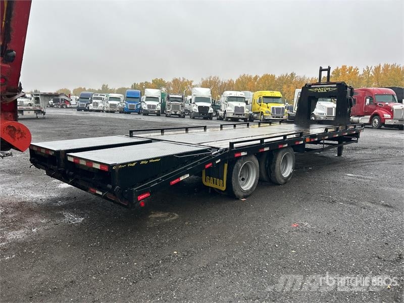 Gator 25 ft T/A Gooseneck Equipment Trailer Biltransporter henger