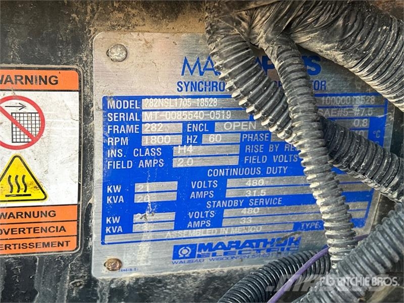 Generac MDG251F4, 20 KW 25 KVA MOBILE 20 kW Generator Set Générateurs diesel