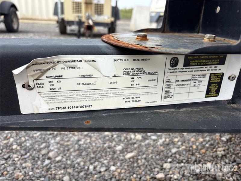 Generac MLT6SK 6 kW Light Tower Fénytornyok