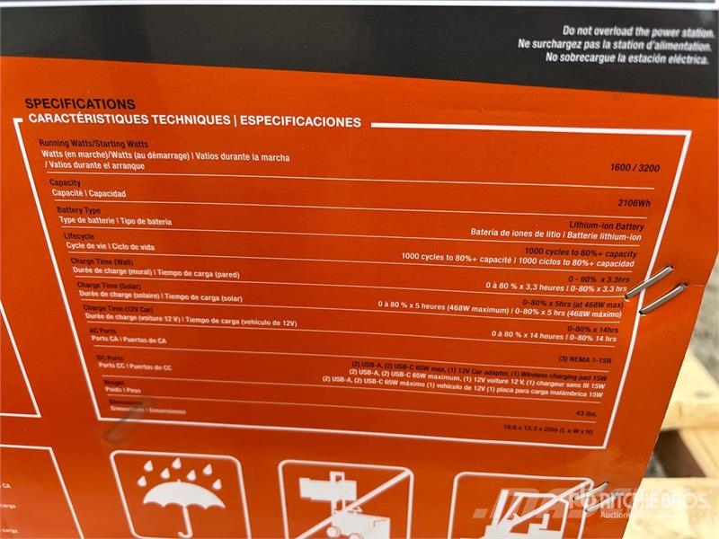 Generac of (3) Generac GB2000 Generator Set (Unused) Diesel Generators