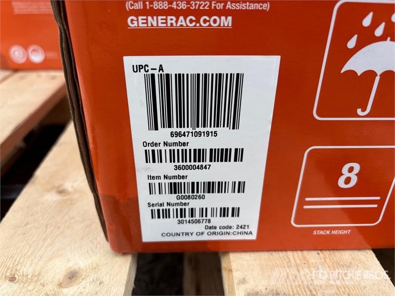 Generac of (3) Generac GB2000 Generator Set (Unused) Diesel Generators