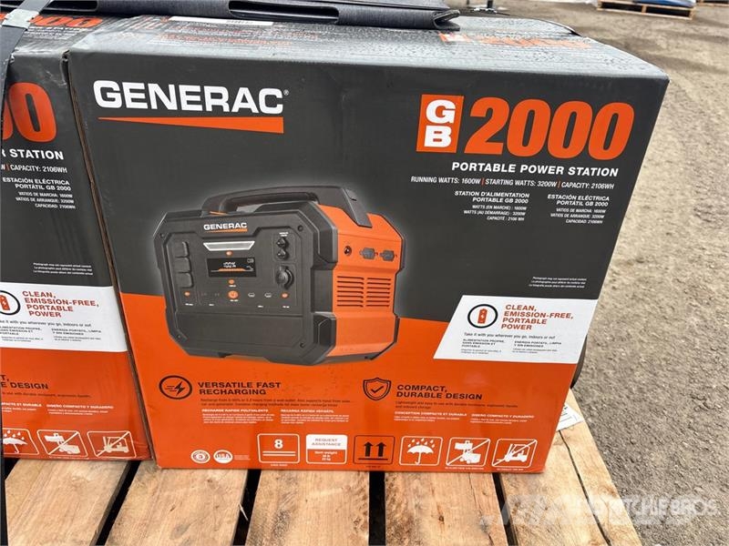 Generac of (3) Generac GB2000 Generator Set (Unused) Diesel Generators