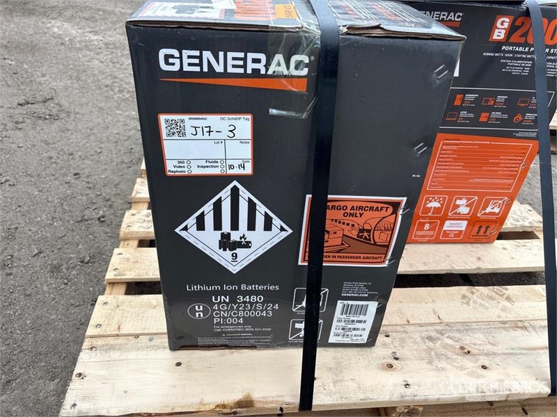 Generac of (3) Generac GB2000 Generator Set (Unused) Diesel Generators