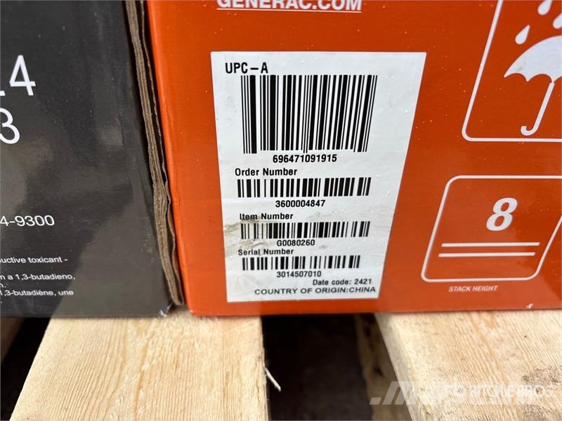 Generac of (3) Generac GB2000 Generator Set (Unused) Diesel Generators