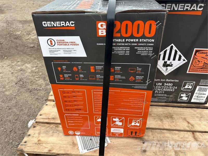 Generac of (3) Generac GB2000 Generator Set (Unused) Diesel Generators