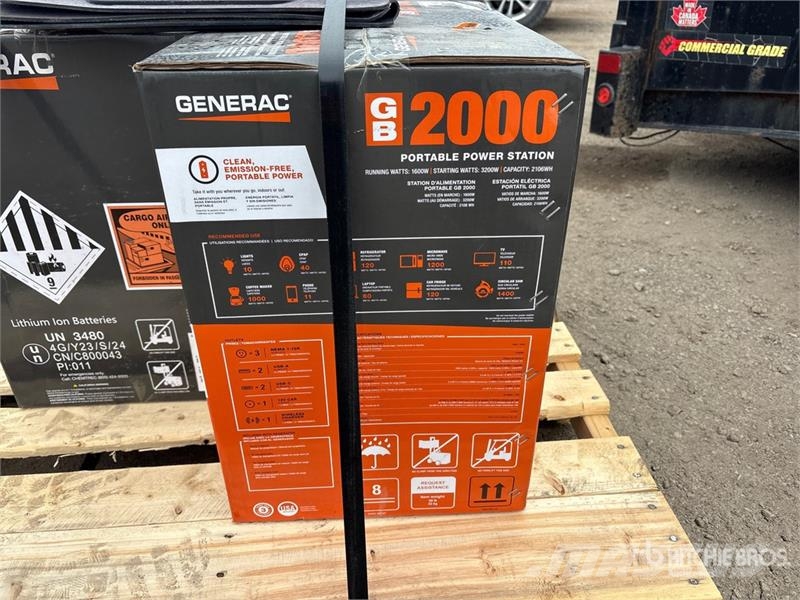 Generac of (3) Generac GB2000 Generator Set (Unused) Diesel Generators