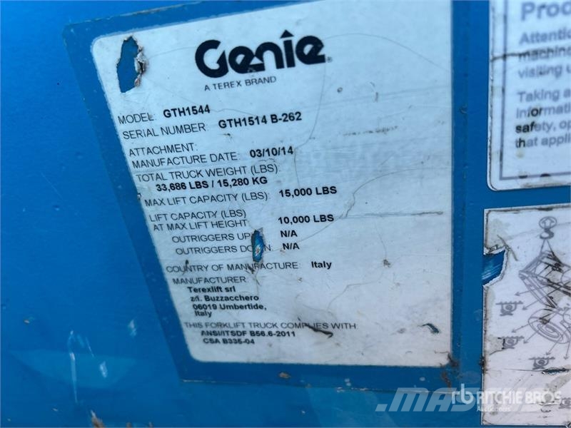 Genie GTH-1544 Kurottajat