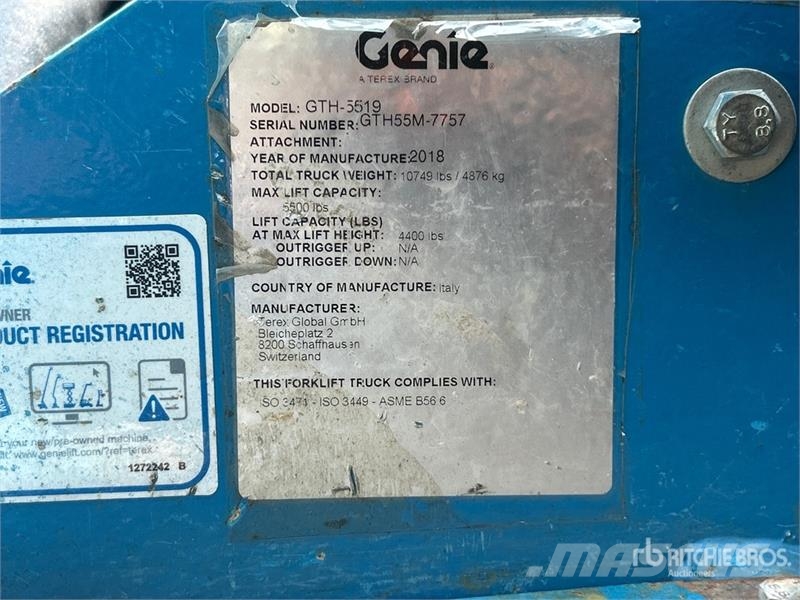 Genie GTH-5519 Teleskopiskie manipulatori