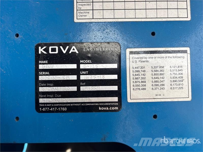 Genie S-125 4WD Diesel Telescopic Boom Lift Teleskopske dvižne ploščadi