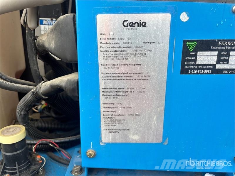 Genie S-45 Teleskopske dvižne ploščadi