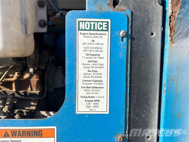 Genie S-60 4WD Diesel Telescopic Boom Lift Teleskopiskie pacēlāji
