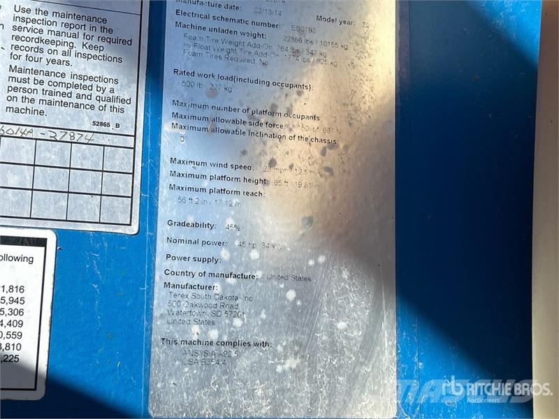 Genie S-65 4WD Diesel Telescopic Boom Lift Teleskopske podizne platforme