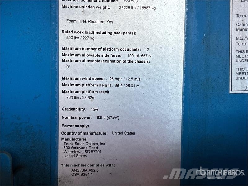Genie S-85 4WD Diesel Telescopic Boom Lift Teleskopbühnen