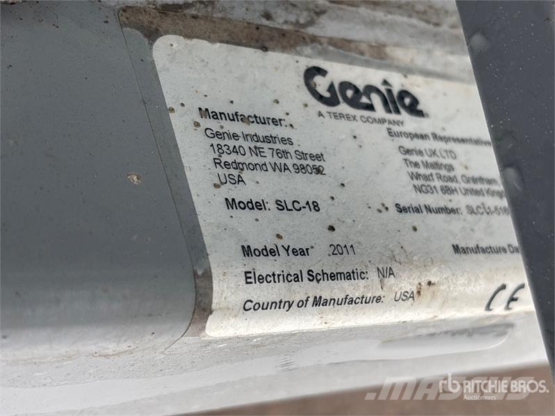 Genie SCL-18 Material Hoist Seilwinden, Bauaufzüge und Lastenaufzüge