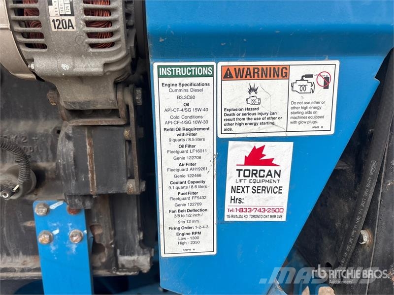 Genie Z-135/70 4WD Diesel Articulating Boom Lift Zglobne dvižne ploščadi