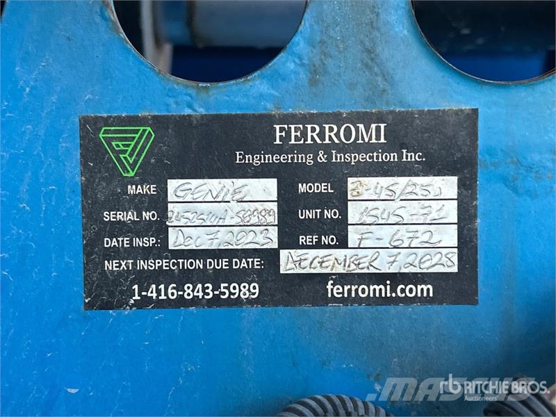 Genie Z-45/25J 4WD Diesel Articulating Boom Lift Plataformas con brazo de elevación manual