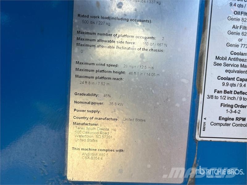 Genie Z-45/25J 4WD Diesel Articulating Boom Lift Knikarmhoogwerkers