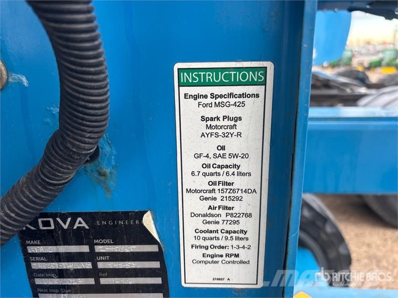 Genie Z-45/25J 4WD Dual Fuel Articulating Boom Lift Zglobne dvižne ploščadi