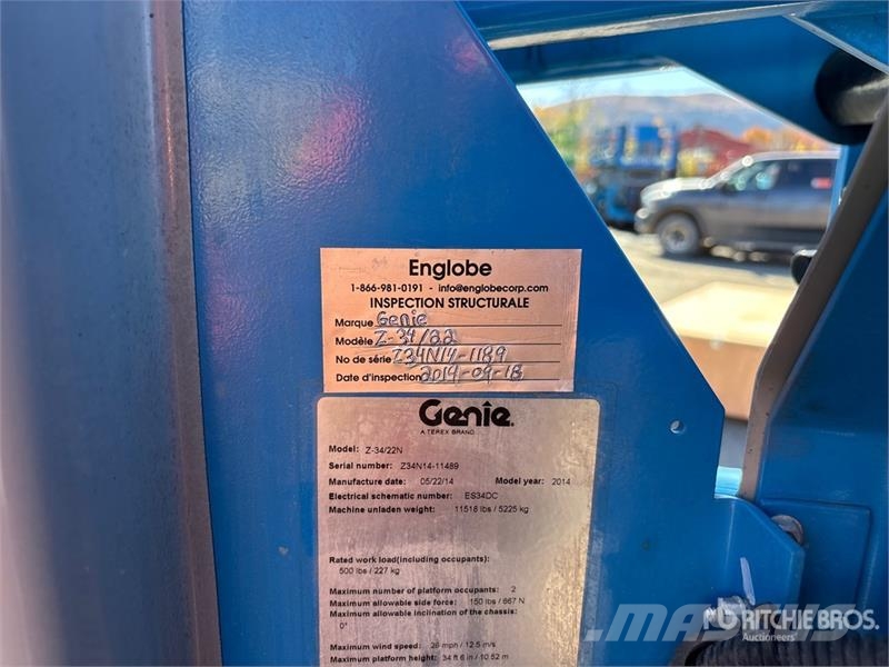 Genie Z34/22N 2WD Electric Articulating Boom Lift Knikarmhoogwerkers