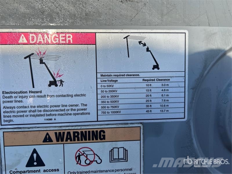 Genie Z45/25J 4WD Dual Fuel Articulating Boom Lift Zglobne dvižne ploščadi
