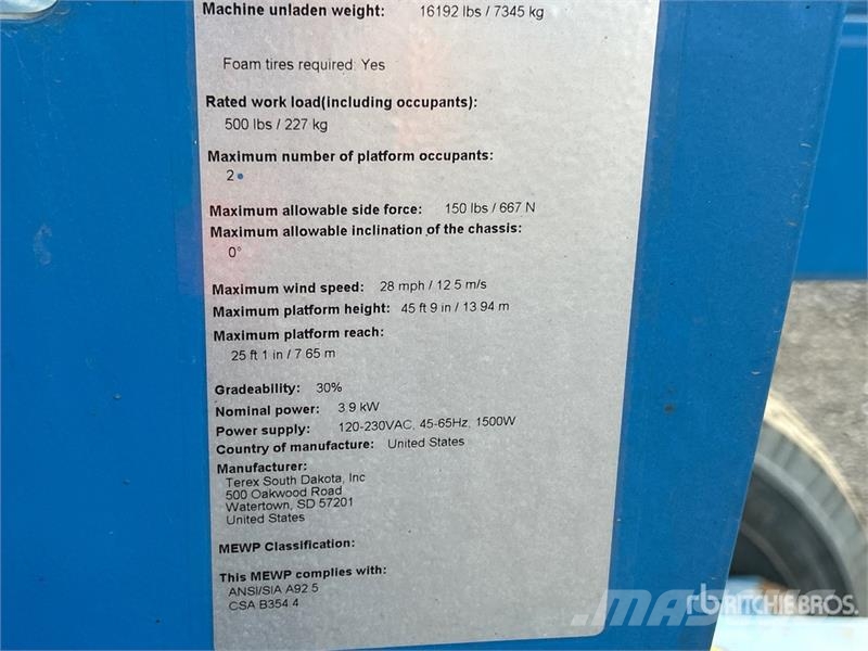 Genie Z4525J 2WD Electric Articulating Boom Lift Alkūniniai keltuvai