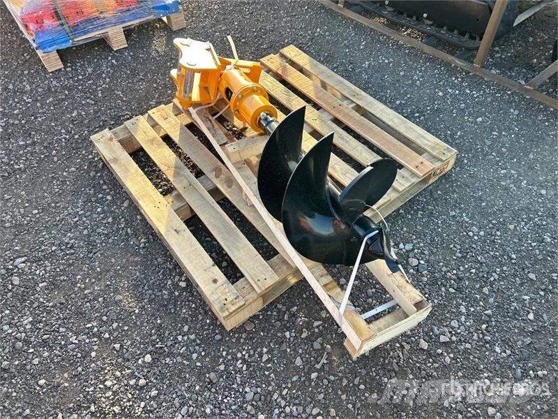  GIYI 16 in Excavator Auger - Fits Cat 303 (Unused) Taladros