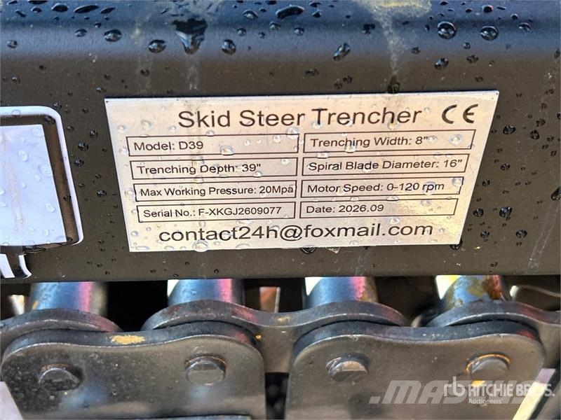 GIYI 39 in Skid Steer Trencher Rovokopači freze za kanale Trenčeri