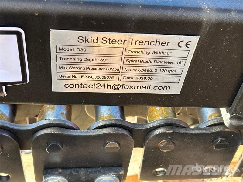 GIYI 39 in Skid Steer Trencher Rovokopači freze za kanale Trenčeri
