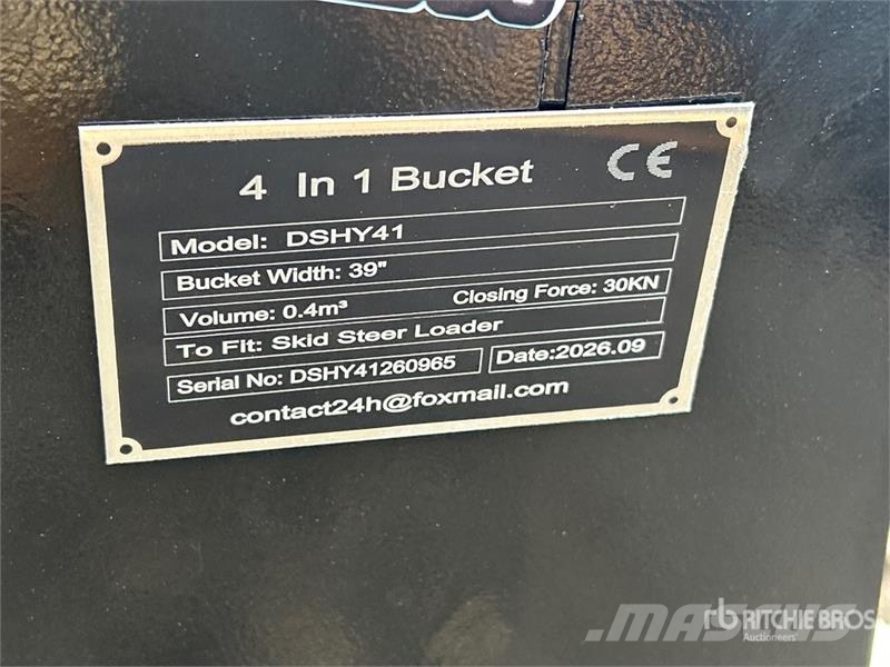  GIYI DSHY41 72 in 4 in 1 Multi-Purpose Skid Steer  Schaufeln