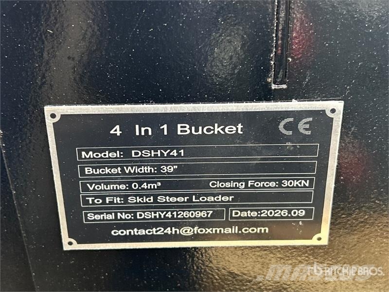 GIYI DSHY41 72 in Multi-Purpose Skid Steer Bucket Schaufeln