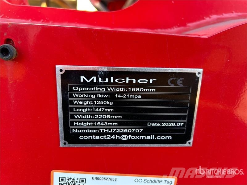 GIYI GY-72X Skid Steer Mulcher (Unused) Forstmulcher