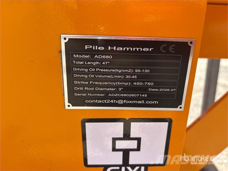 GIYI GY-AD680 Skid Steer Post Driver (Unused) Zäune und Zubehör