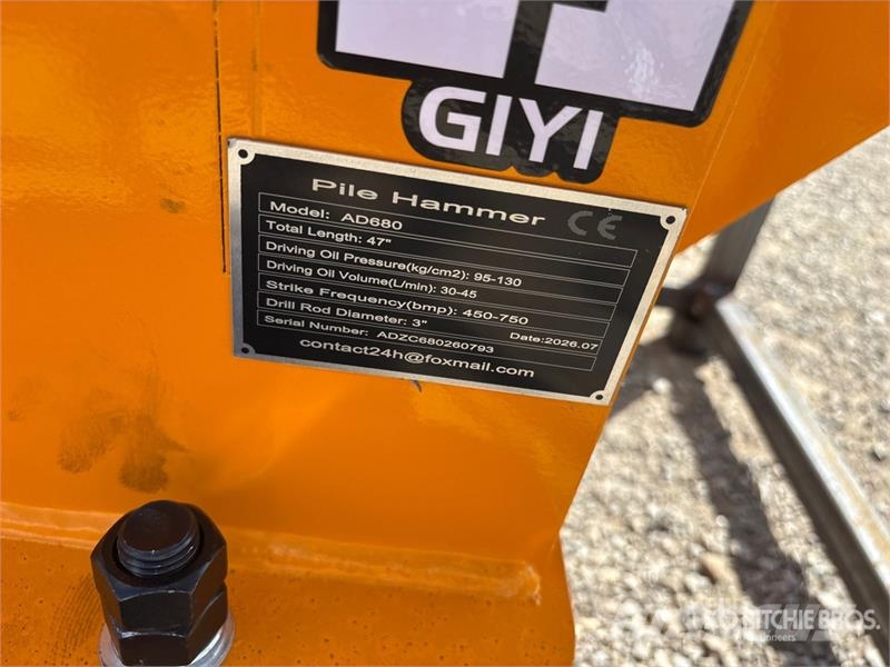 GIYI GY-AD680 Skid Steer Post Driver (Unused) Zäune und Zubehör