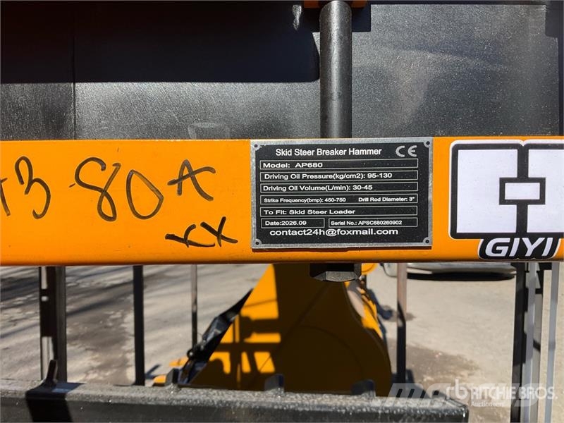 GIYI GY-AP680 Skid Steer Breaker (Unused) Hammers / Breakers