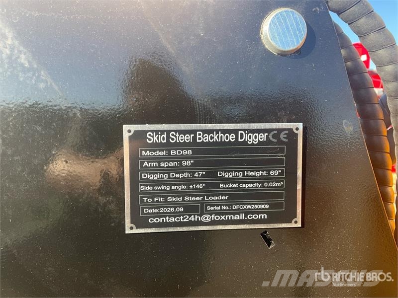 GIYI GY-BD98 47 in Skid Steer Backhoe (Unused) Tieflöffel