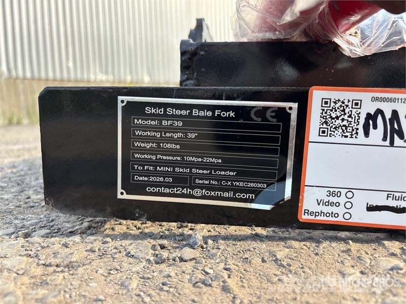  GIYI GY-BF39 39 in Mini Skid Steer Bale Spear Drugi deli