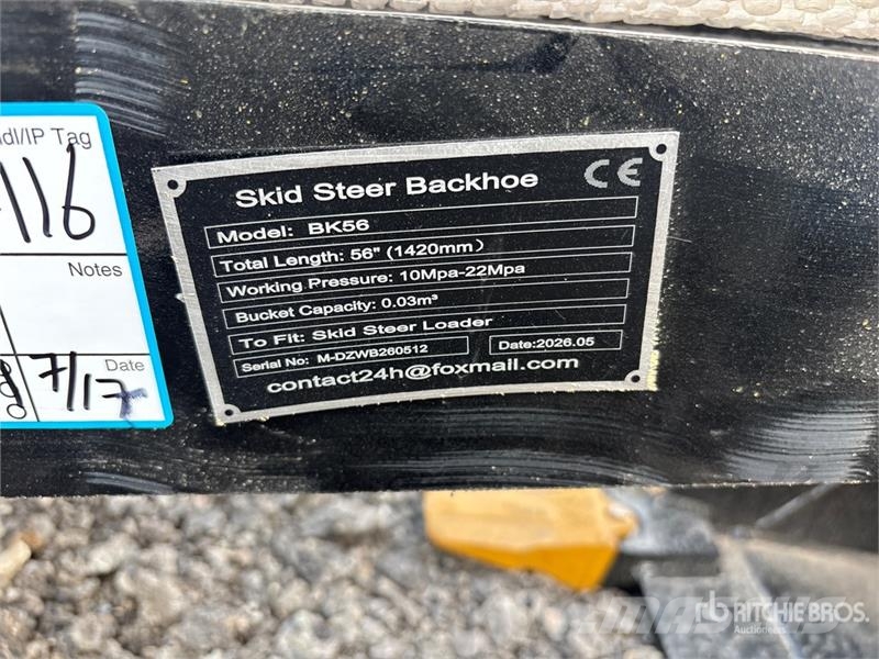 GIYI GY-BK56 56 in Skid Steer Backhoe (Unused) Pelle rétro arrière