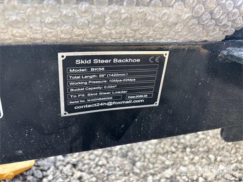 GIYI GY-BK56 56 in Skid Steer Backhoe (Unused) Pelle rétro arrière
