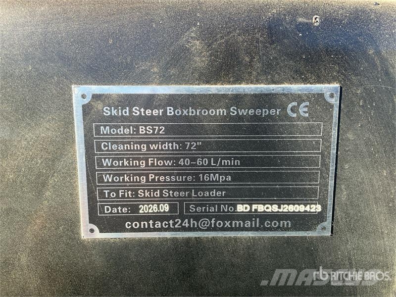 GIYI GY-BS72 72 in Skid Steer Sweeper (Unused) Ψήκτρες