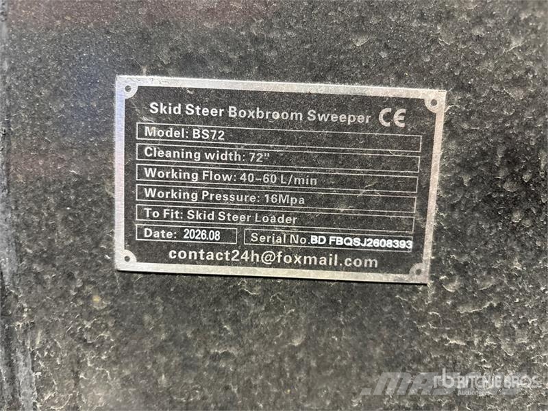 GIYI GY-BS72 72 in Skid Steer Sweeper (Unused) Ψήκτρες