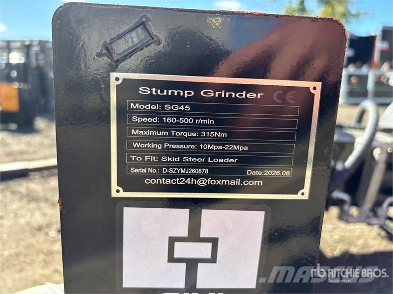 GIYI GY-BSG45 Skid Steer Stump Grinder (Unused) Roto drljače i motokultivatori