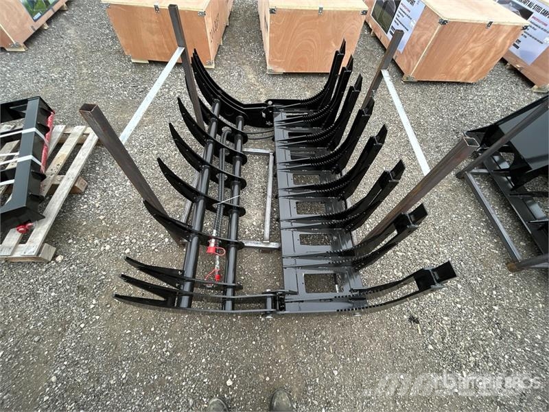 GIYI GY-CLG72 70.5 in Skid Steer Root Rake Pöyhimet ja haravat
