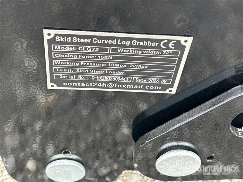  GIYI GY-CLG72 70 in Skid Steer Root Rake مكابس وميبسات التبن