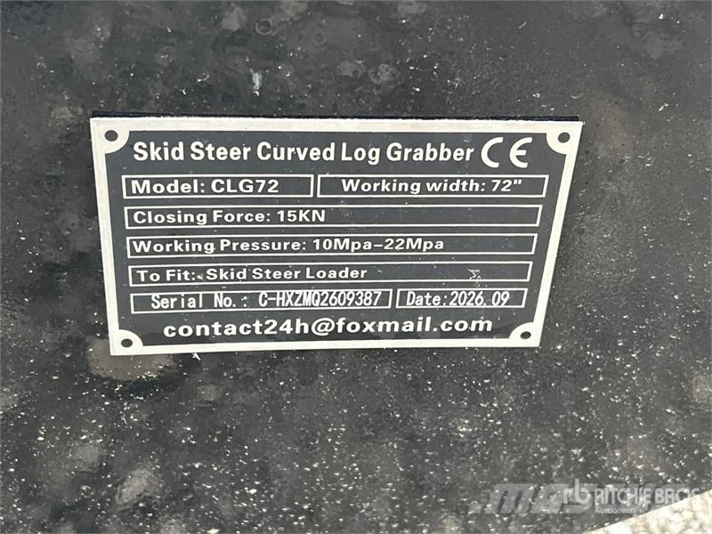  GIYI GY-CLG72 70 in Skid Steer Grapple (Unused) Pinze